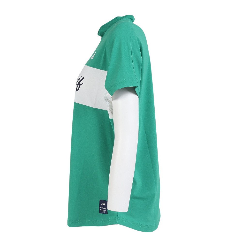 アディダス（adidas）（レディース）モックネック レディース ゴルフ 半袖 CB フレンチスリーブ OGH87-KM0842 GRN