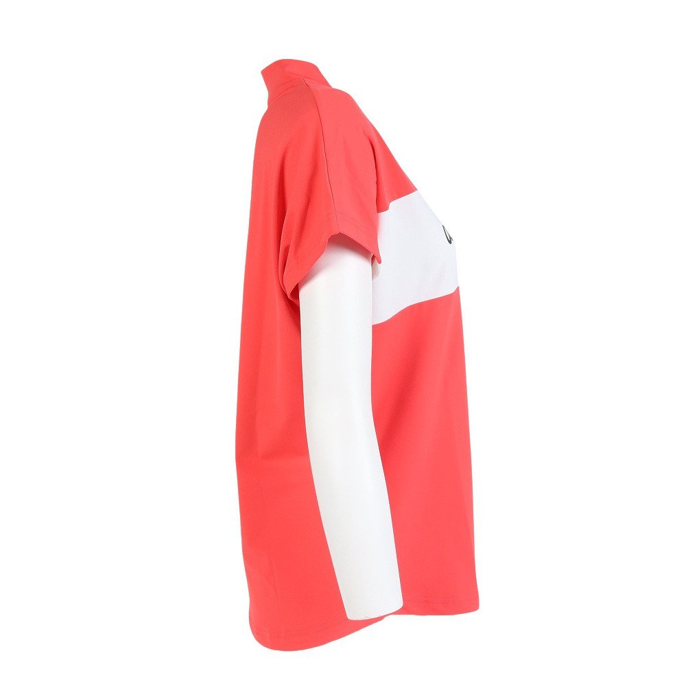 アディダス（adidas）（レディース）モックネック レディース ゴルフ 半袖 CB フレンチスリーブ OGH87-KM2219 RED