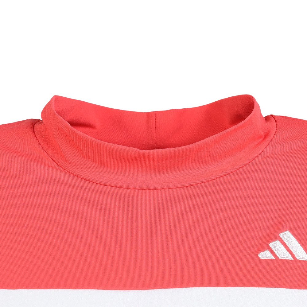 アディダス（adidas）（レディース）モックネック レディース ゴルフ 半袖 CB フレンチスリーブ OGH87-KM2219 RED