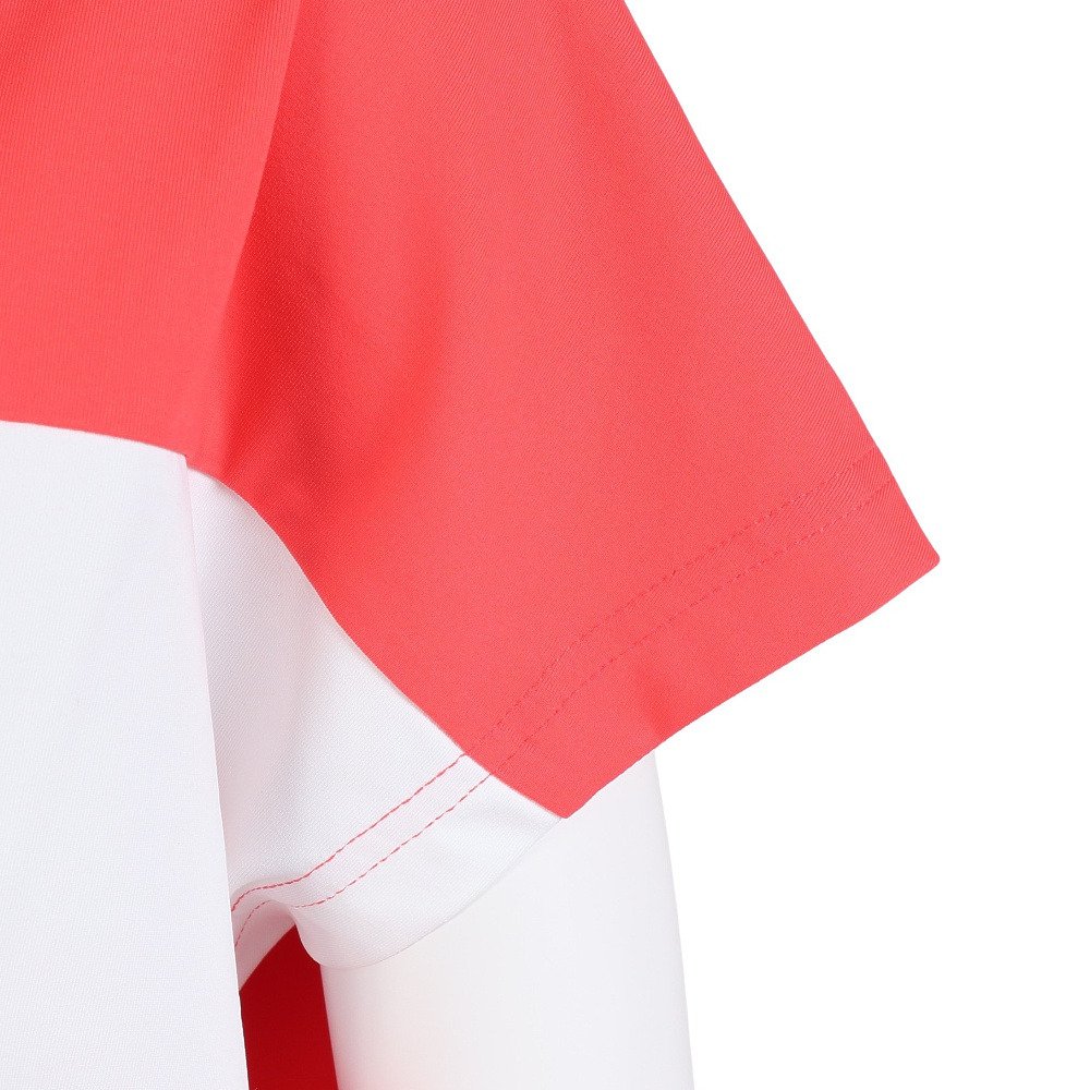 アディダス（adidas）（レディース）モックネック レディース ゴルフ 半袖 CB フレンチスリーブ OGH87-KM2219 RED
