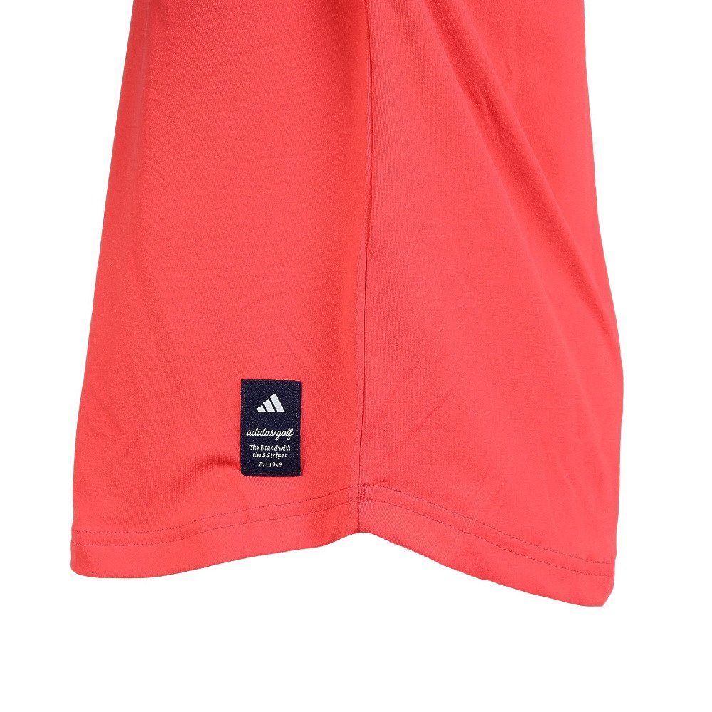 アディダス（adidas）（レディース）モックネック レディース ゴルフ 半袖 CB フレンチスリーブ OGH87-KM2219 RED
