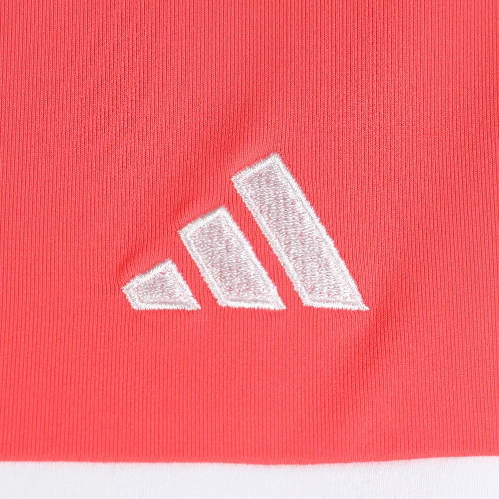 アディダス（adidas）（レディース）モックネック レディース ゴルフ 半袖 CB フレンチスリーブ OGH87-KM2219 RED