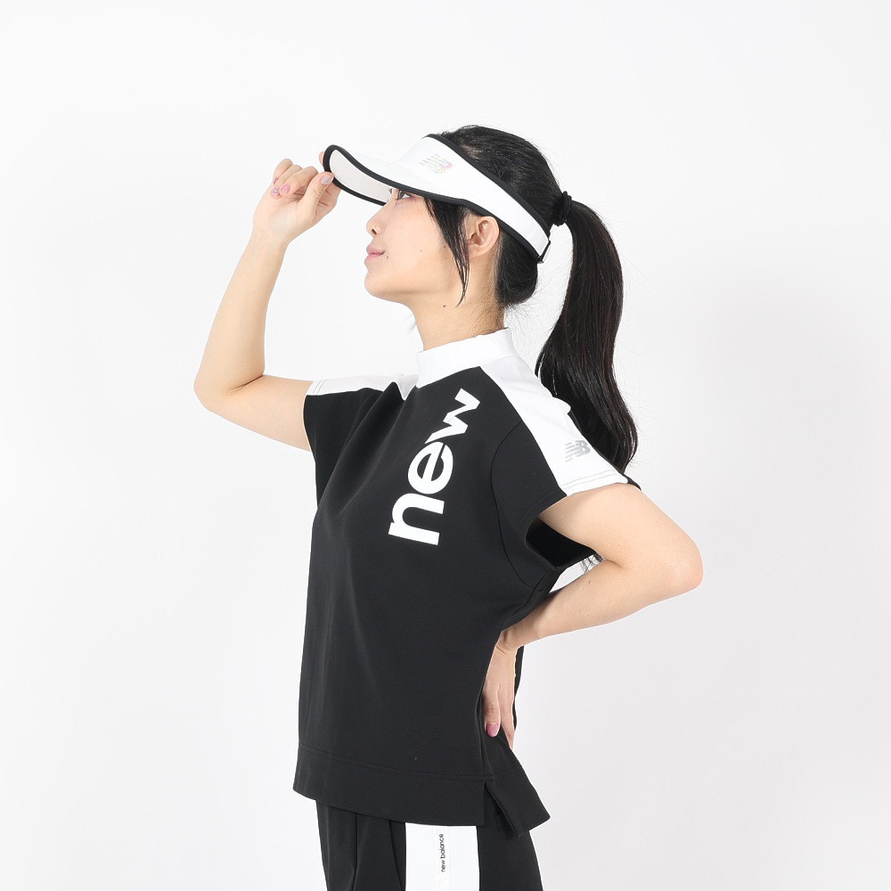 ニューバランス（new balance）（レディース）ゴルフウェア 半袖 SWEAT オフモックネックシャツ 012-4164501-010