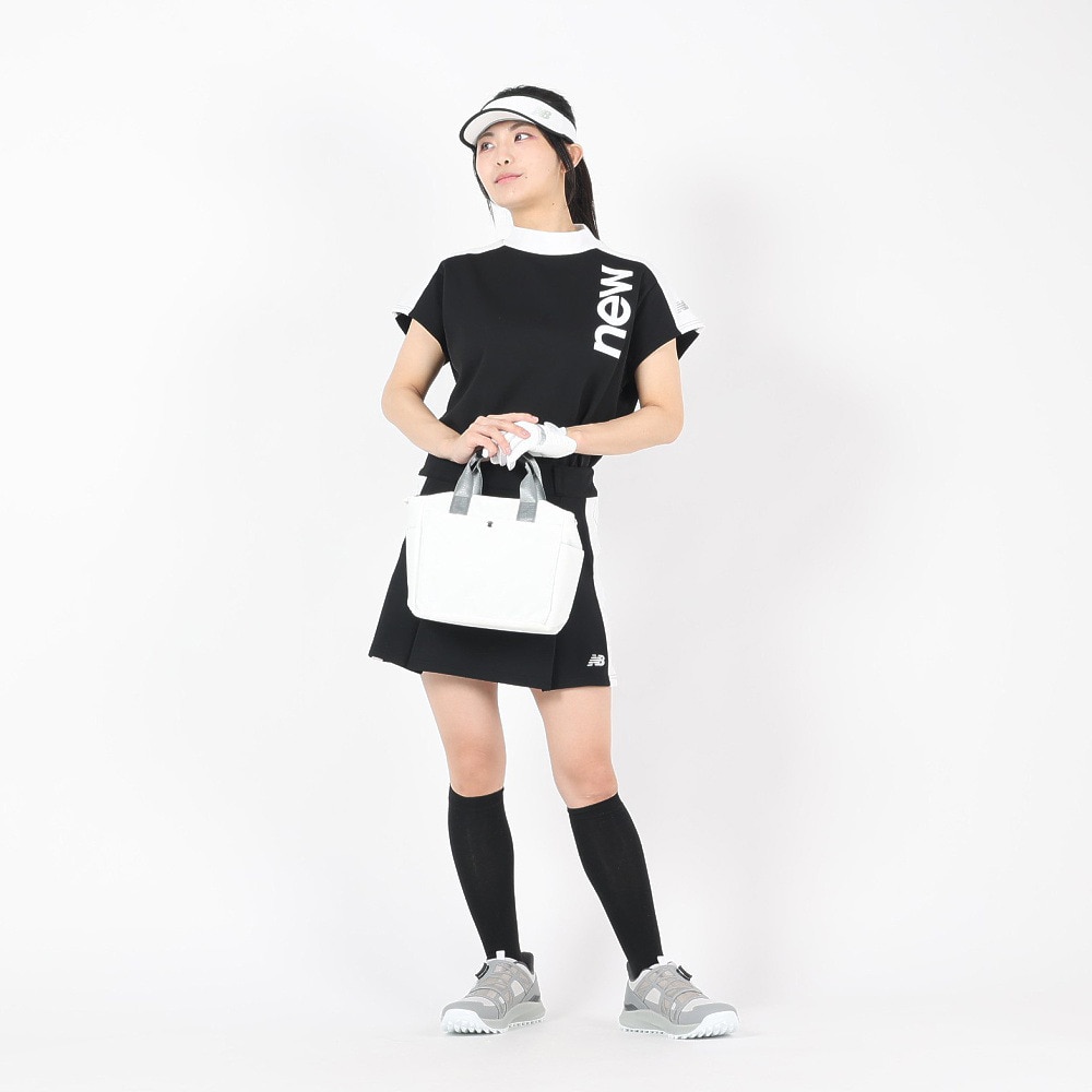 ニューバランス（new balance）（レディース）ゴルフウェア 半袖 SWEAT オフモックネックシャツ 012-4164501-010