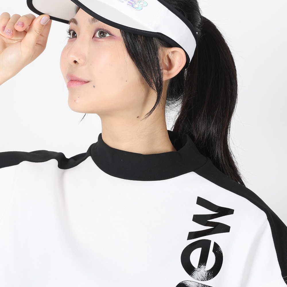 ニューバランス（new balance）（レディース）ゴルフウェア 半袖 SWEAT オフモックネックシャツ 012-4164501-030