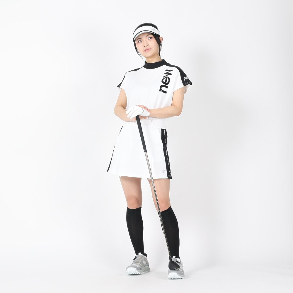 ニューバランス（new balance）（レディース）ゴルフウェア 半袖 SWEAT オフモックネックシャツ 012-4164501-030