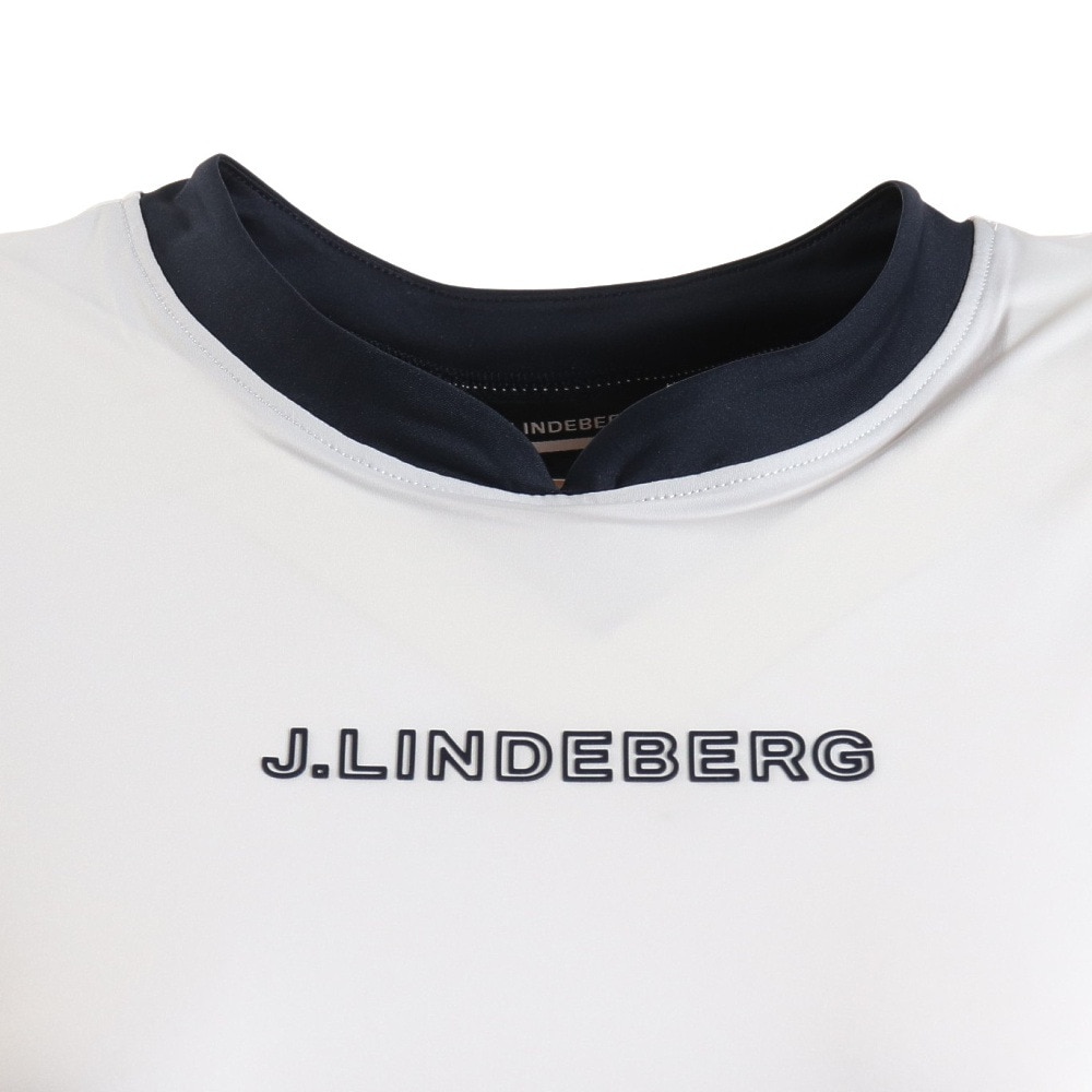 J.LINDEBERG（レディース）ゴルフウェア 吸汗 速乾 バックブリッジ半袖シャツ 072-28544-004