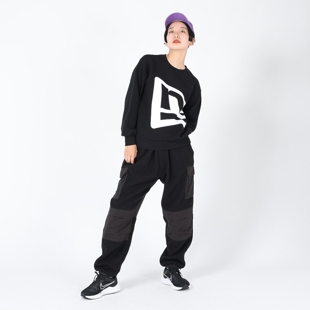 ニューエラ（NEW ERA）（レディース）ゴルフウェア テックスウェット クルーネック ダンボールニット フラッグロゴ 13762651