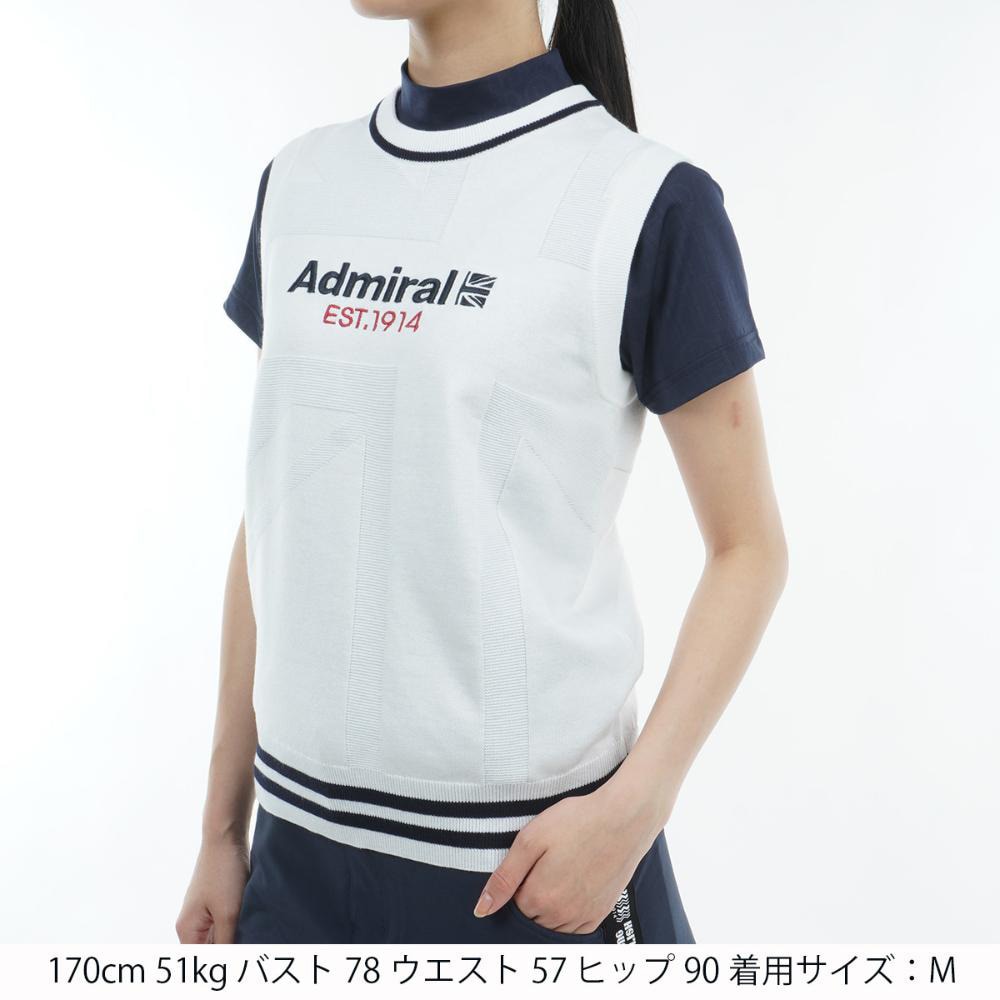 アドミラル ゴルフ（Admiral GOLF）（レディース）ゴルフウェア ユニオンジャック クルーベスト ADLA409-WHT