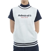 (レディース)ゴルフウェア ユニオンジャック クルーベスト ADLA409-WHT