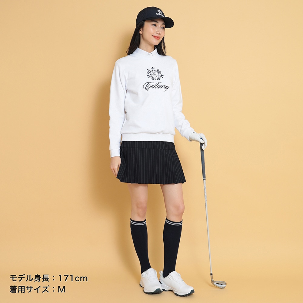 キャロウェイ（CALLAWAY）（レディース）ゴルフウェア プルオーバー 長袖 クルーネックスウェット C25117201-1030