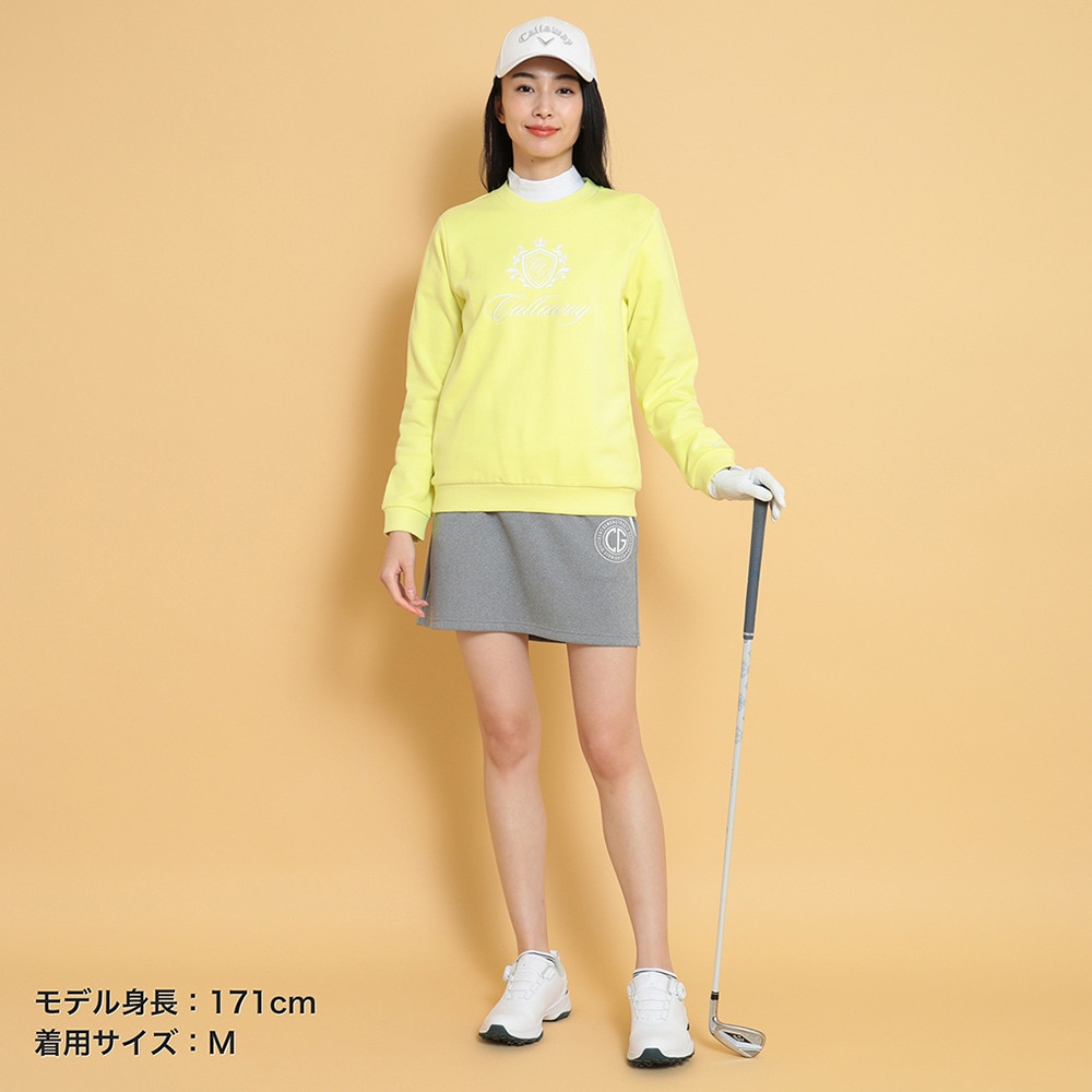 キャロウェイ（CALLAWAY）（レディース）ゴルフウェア プルオーバー 長袖 クルーネックスウェット C25117201-1061