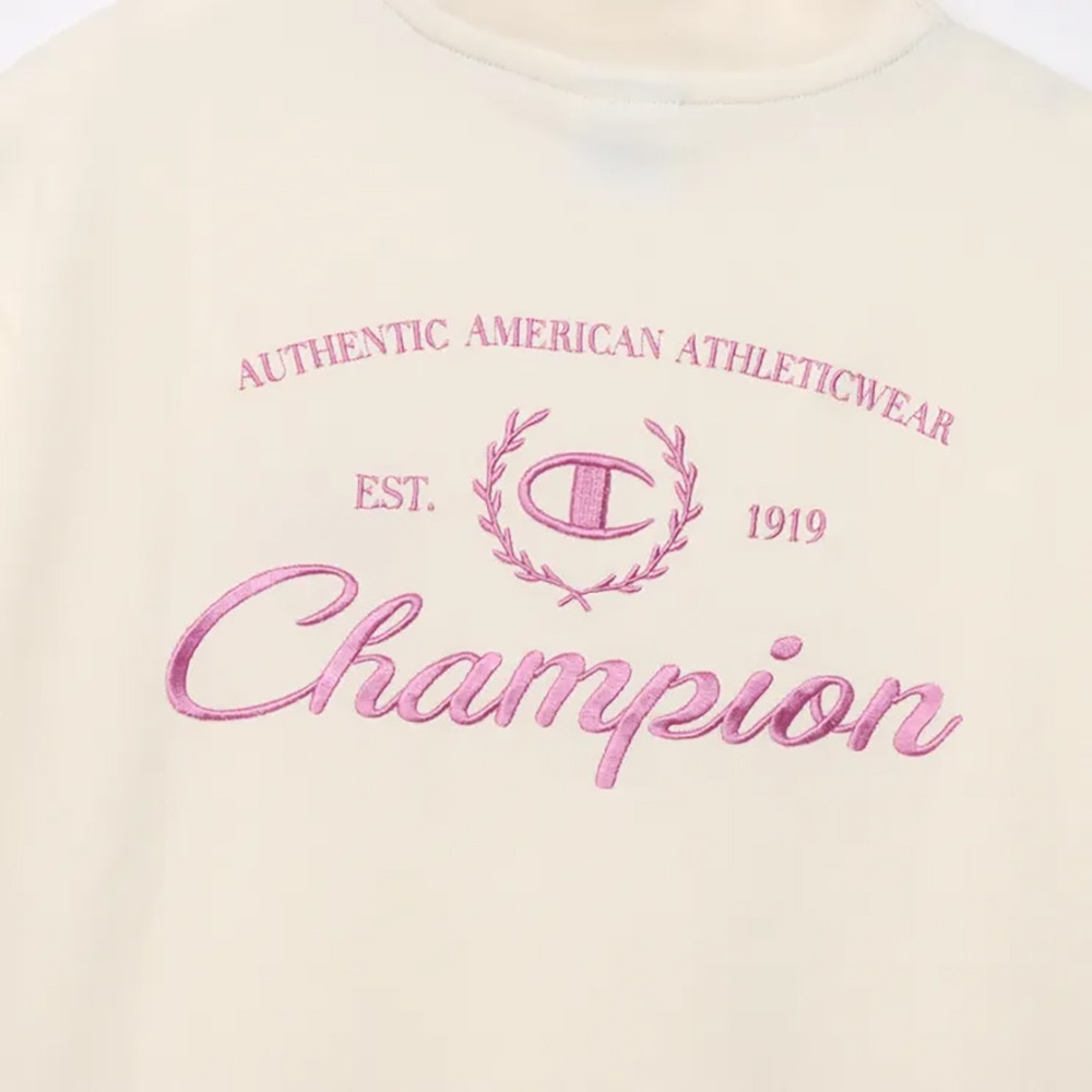 チャンピオン（CHAMPION）（レディース）ゴルフウェア 吸汗速乾 抗菌防臭 半袖 モックネックスウェットシャツ CW-BG002 020