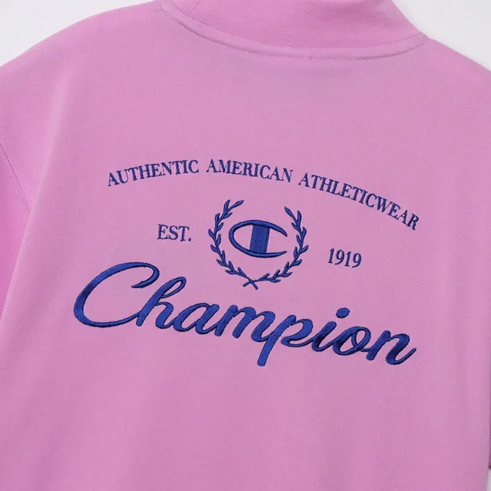 チャンピオン（CHAMPION）（レディース）ゴルフウェア 吸汗速乾 抗菌防臭 半袖 モックネックスウェットシャツ CW-BG002 110