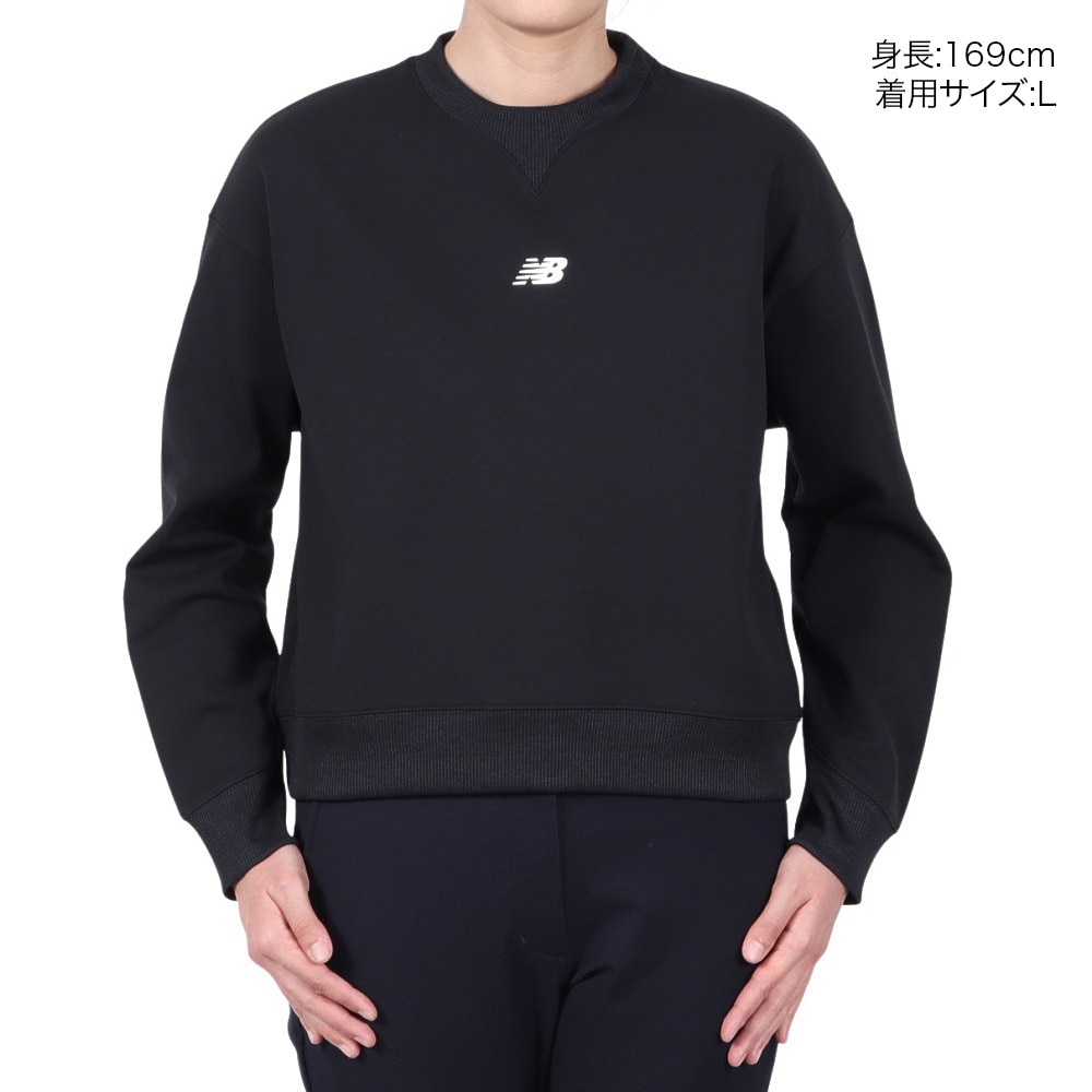 ニューバランス（new balance）（レディース）ゴルフウェア スウェット クルーネック プルオーバー 012-5162502-010