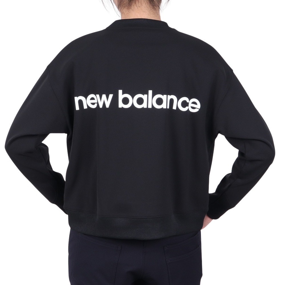 ニューバランス（new balance）（レディース）ゴルフウェア スウェット クルーネック プルオーバー 012-5162502-010