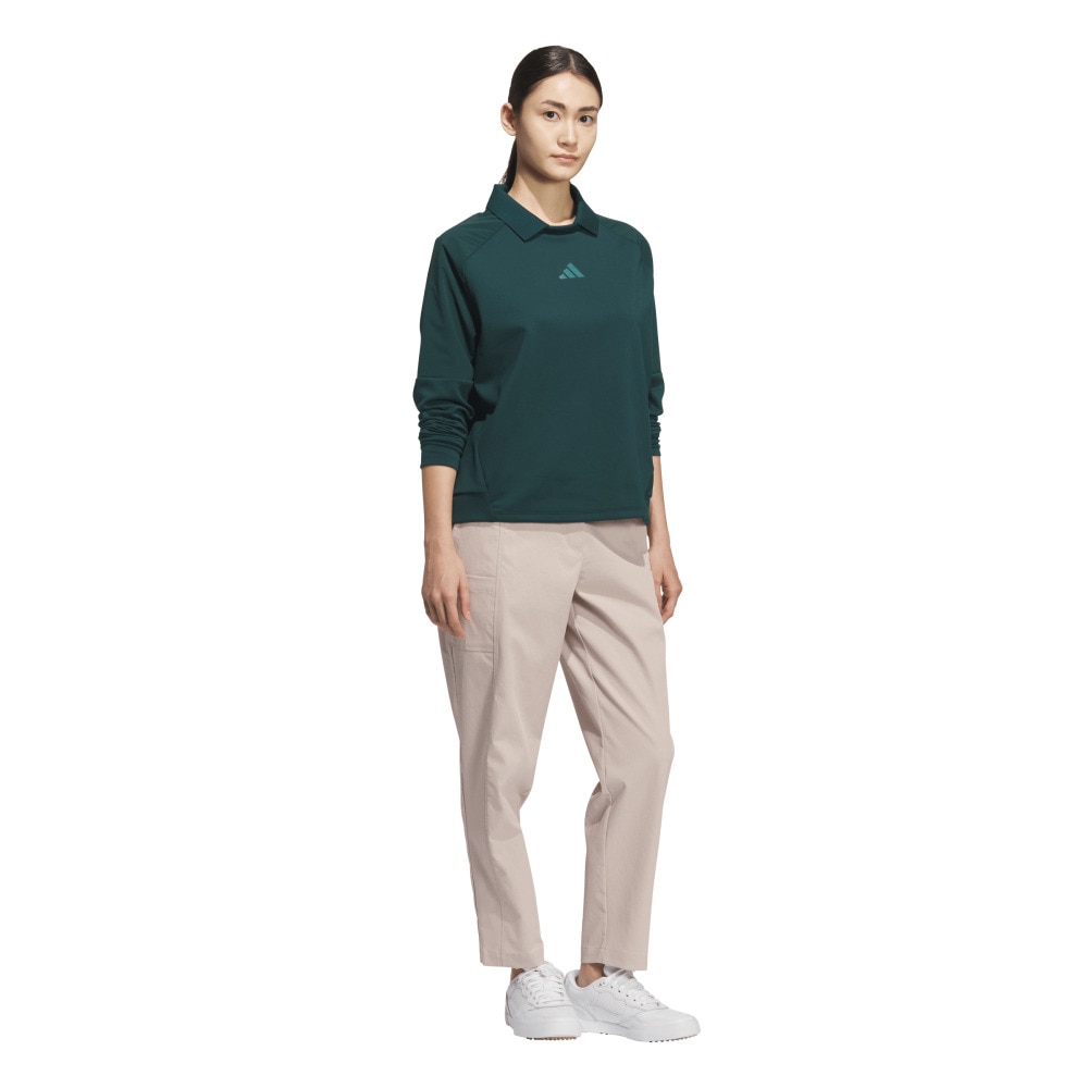 アディダス（adidas）（レディース）ゴルフウェア スウェットシャツ 長袖 JWJ87-JM9610 DGRN
