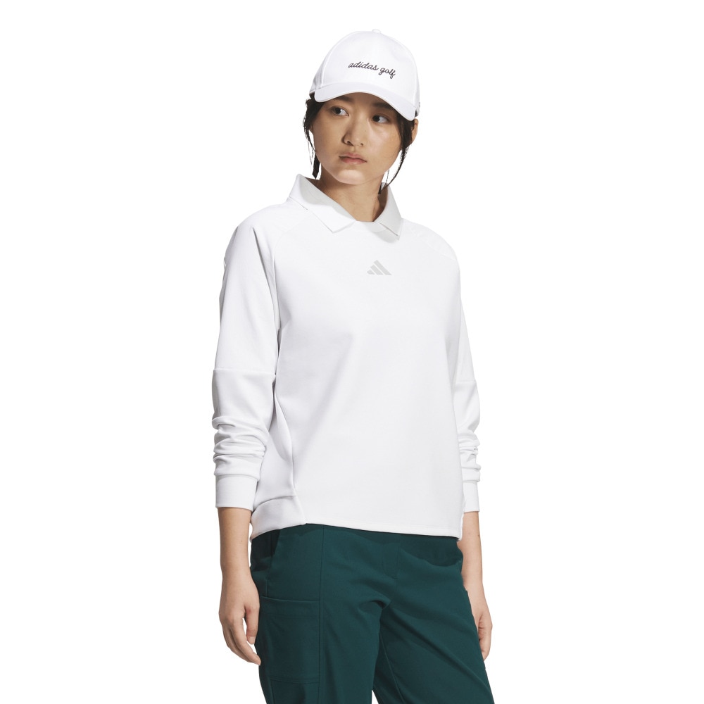 アディダス（adidas）（レディース）ゴルフウェア スウェットシャツ 長袖 JWJ87-JM9612 W