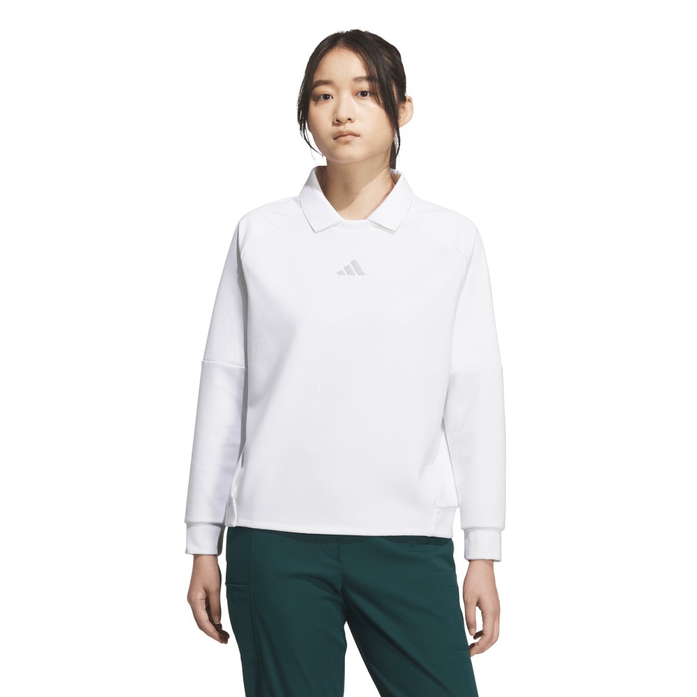 アディダス（adidas）（レディース）ゴルフウェア スウェットシャツ 長袖 JWJ87-JM9612 W
