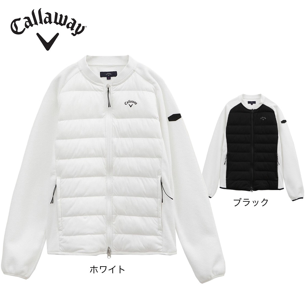 キャロウェイ（CALLAWAY）（レディース）ゴルフウェア 撥水 防風 透湿 スターストレッチフリースフルジップスウェット C22217206-1010