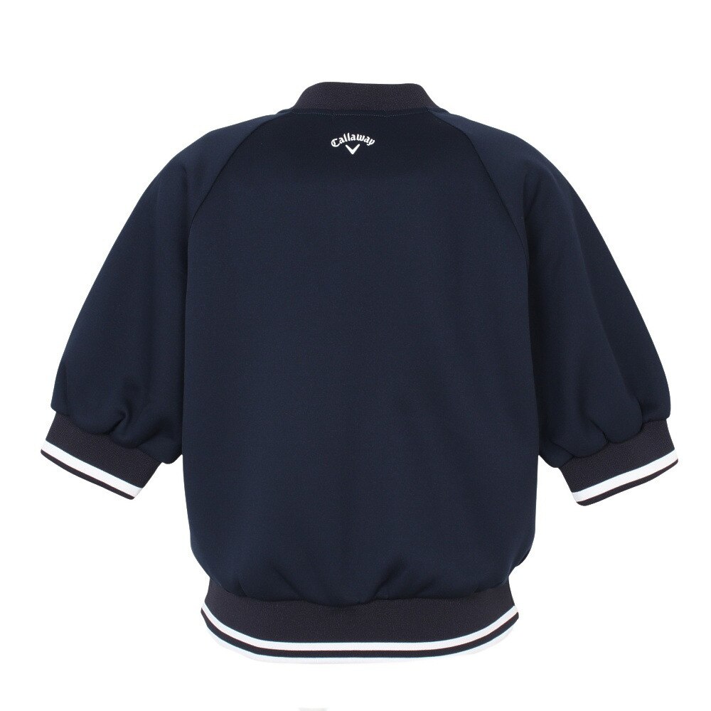 キャロウェイ（CALLAWAY）（レディース）ゴルフウェア ダンボールスウェット半袖 ブルゾン C23217200-1120
