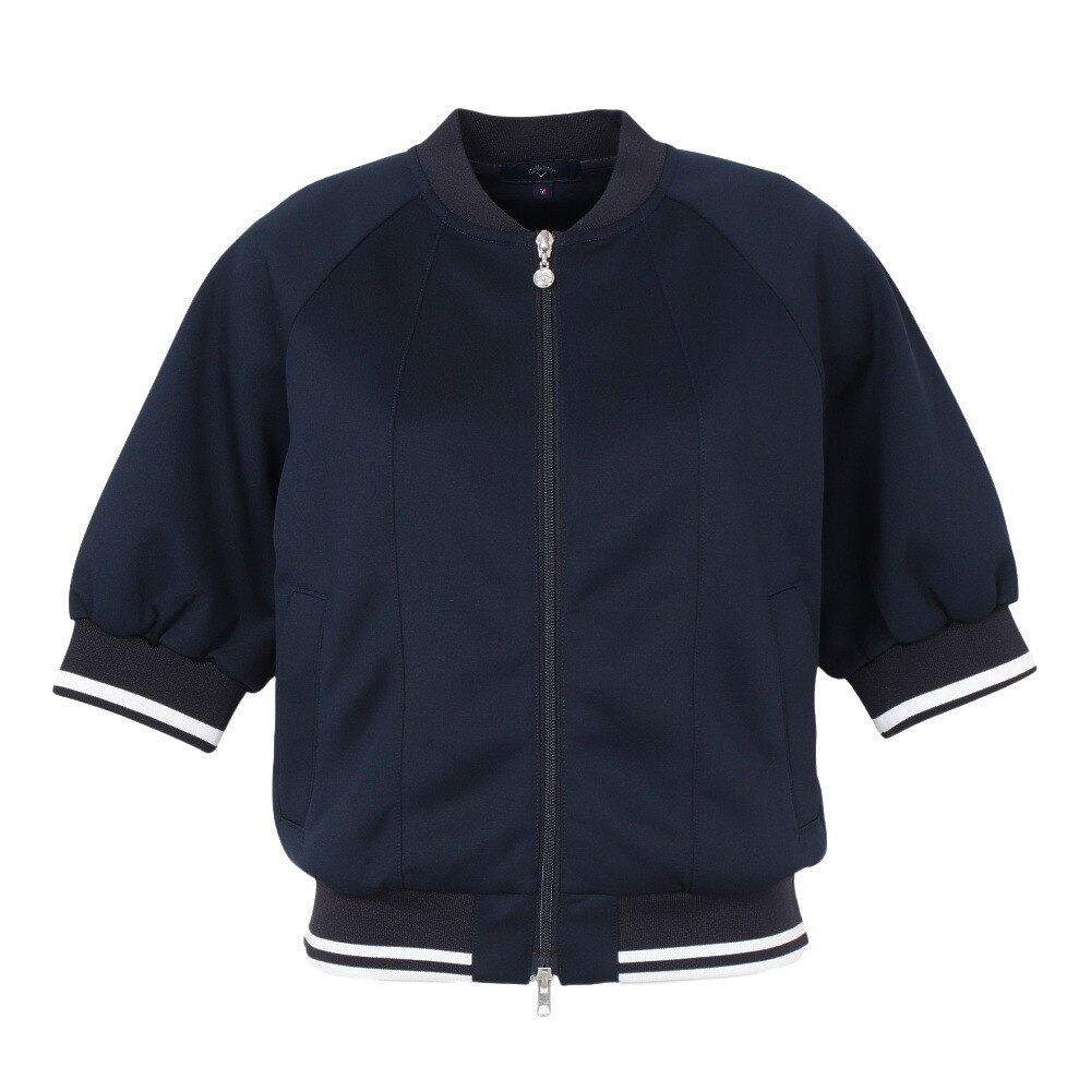 キャロウェイ（CALLAWAY）（レディース）ゴルフウェア ダンボールスウェット半袖 ブルゾン C23217200-1120