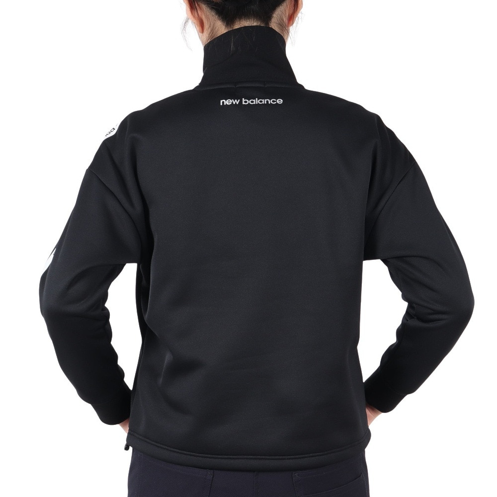 ニューバランス（new balance）（レディース）ゴルフウェア 長袖 スウェット ハーフジップ プルオーバー 012-4262504-010