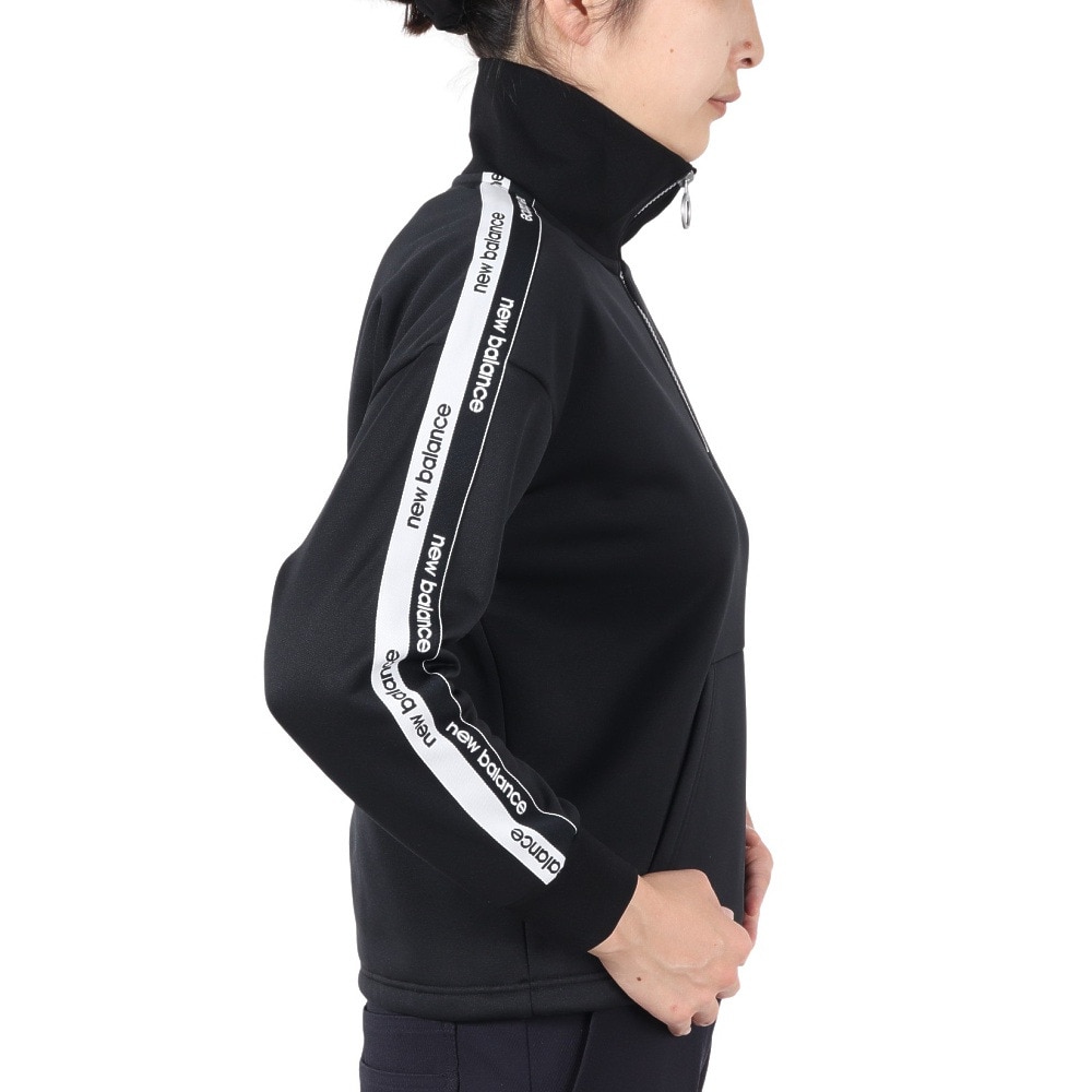 ニューバランス（new balance）（レディース）ゴルフウェア 長袖 スウェット ハーフジップ プルオーバー 012-4262504-010