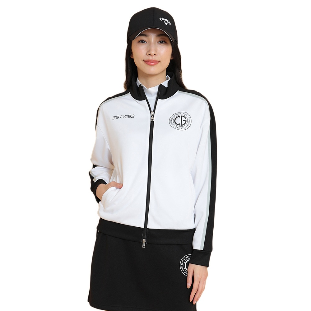 キャロウェイ（CALLAWAY）（レディース）ゴルフウェア ダブルニット 長袖 トラックジャケット C25117200-1030