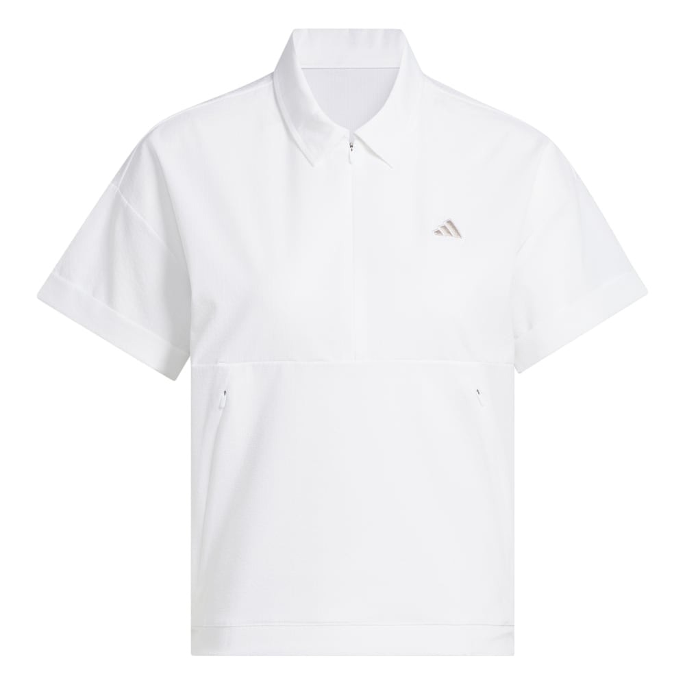 アディダス（adidas）（レディース）ゴルフウェア ビヨンド ザ コース 撥水 ボックスシルエット 2way半袖シャツ KWH87-JJ4139W