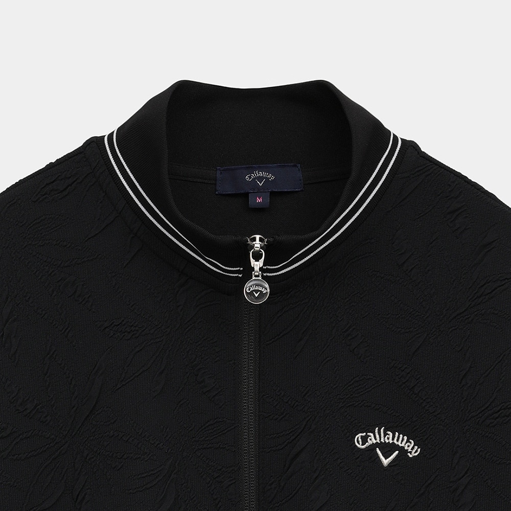 キャロウェイ（CALLAWAY）（レディース）ゴルフウェア 長袖 フラワージャカードフルジップスウェット C25217203-1010
