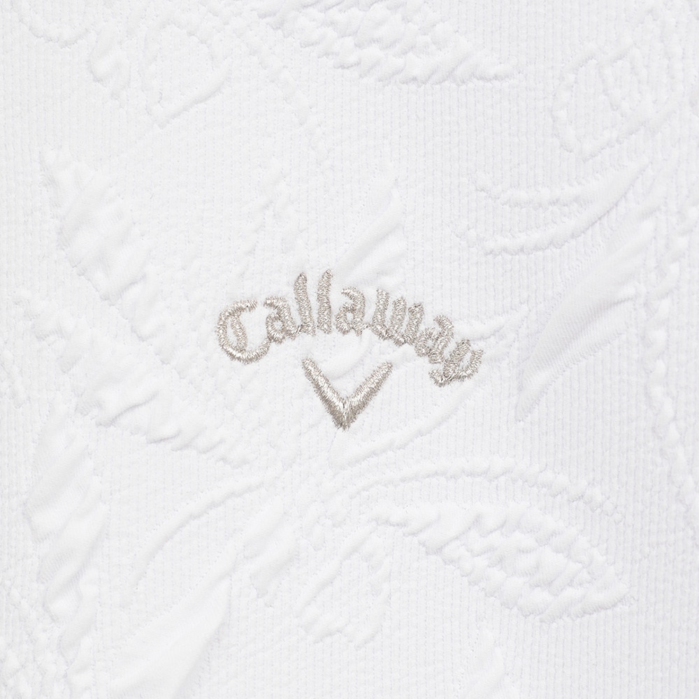 キャロウェイ（CALLAWAY）（レディース）ゴルフウェア 長袖 フラワージャカードフルジップスウェット C25217203-1030