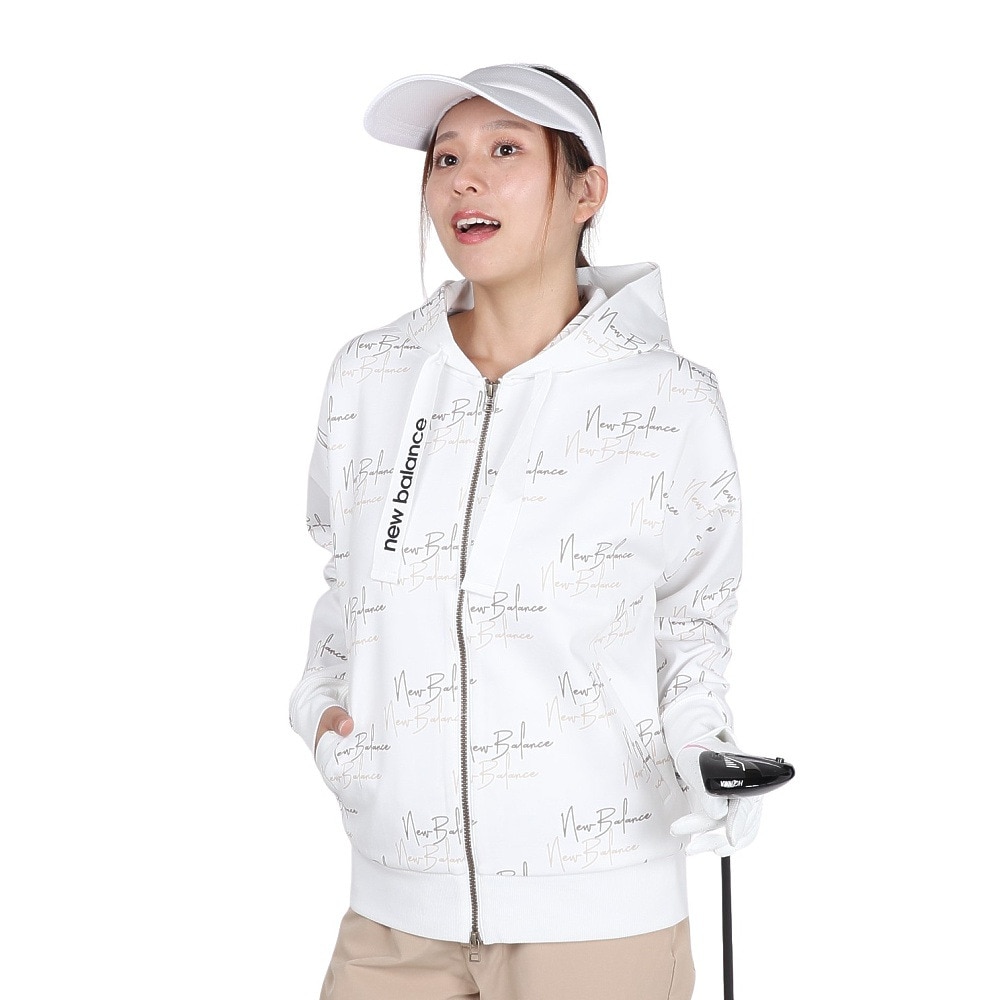 ニューバランス（new balance）（レディース）ゴルフウェア スウェット フルジップフーディ 012-5262502-030