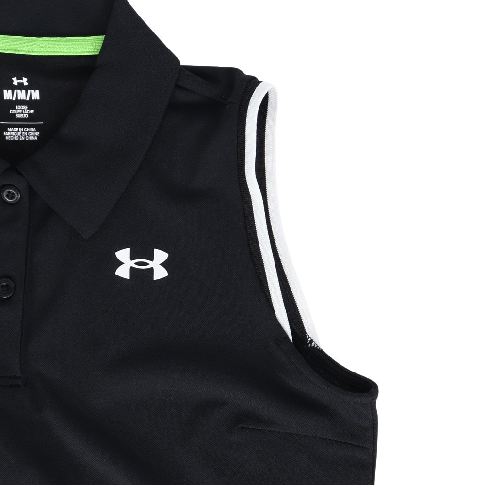 アンダーアーマー（UNDER ARMOUR）（レディース）ゴルフウェア 速乾 アーマードライ スリーブレス ポロシャツ 6001594 001