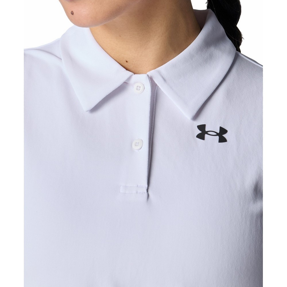 アンダーアーマー（UNDER ARMOUR）（レディース）ゴルフウェア 速乾 アーマードライ スリーブレス ポロシャツ 6001594 100