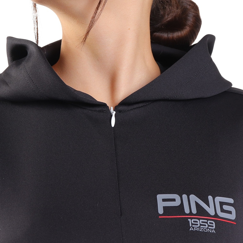 ピン（PING）（レディース）ゴルフウェア スウェットパーカー 622-2162201-010