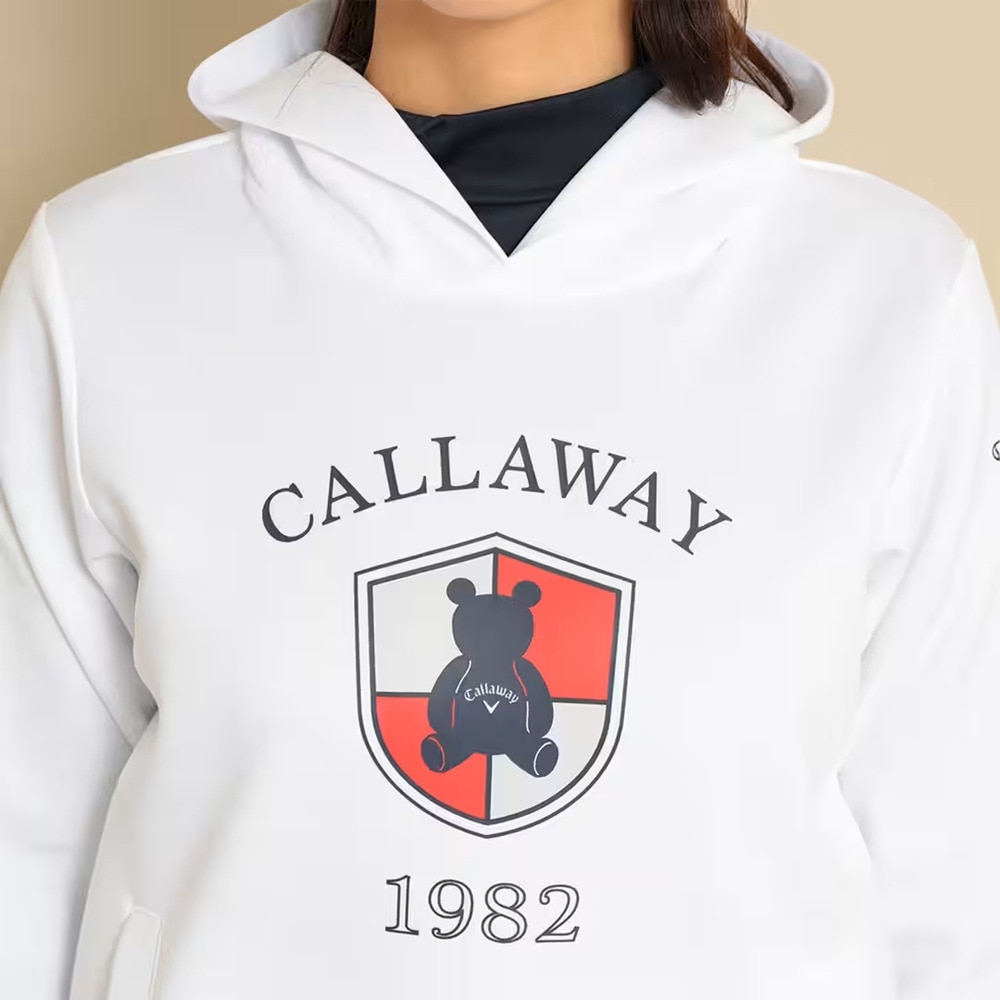 キャロウェイ（CALLAWAY）（レディース）ゴルフウェア ベアダンボール 長袖 スウェットパーカー C23217202-1030