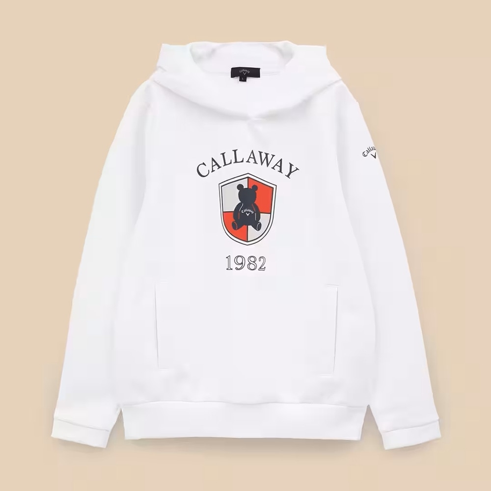 可愛い☆Callaway ベアプリント ゴルフウェア パンツ ホワイト LL