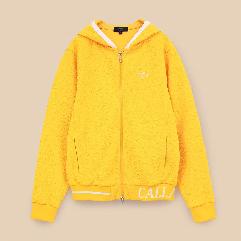 キャロウェイ（CALLAWAY）（レディース）ゴルフウェア フラワージャカードスウェットパーカー C23217204-1060