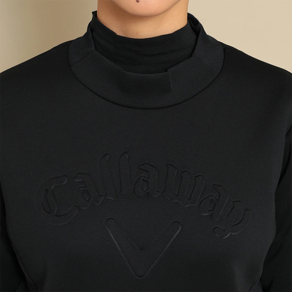 キャロウェイ（CALLAWAY）（レディース）ゴルフウェア エンボスロゴ 長袖 ダンボールスウェット C23217207-1010