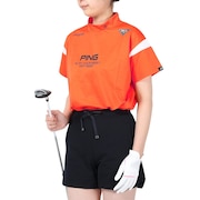 ピン（PING）（レディース）ゴルフウェア 半袖 布帛撥水プルオーバー 622-4120300-150