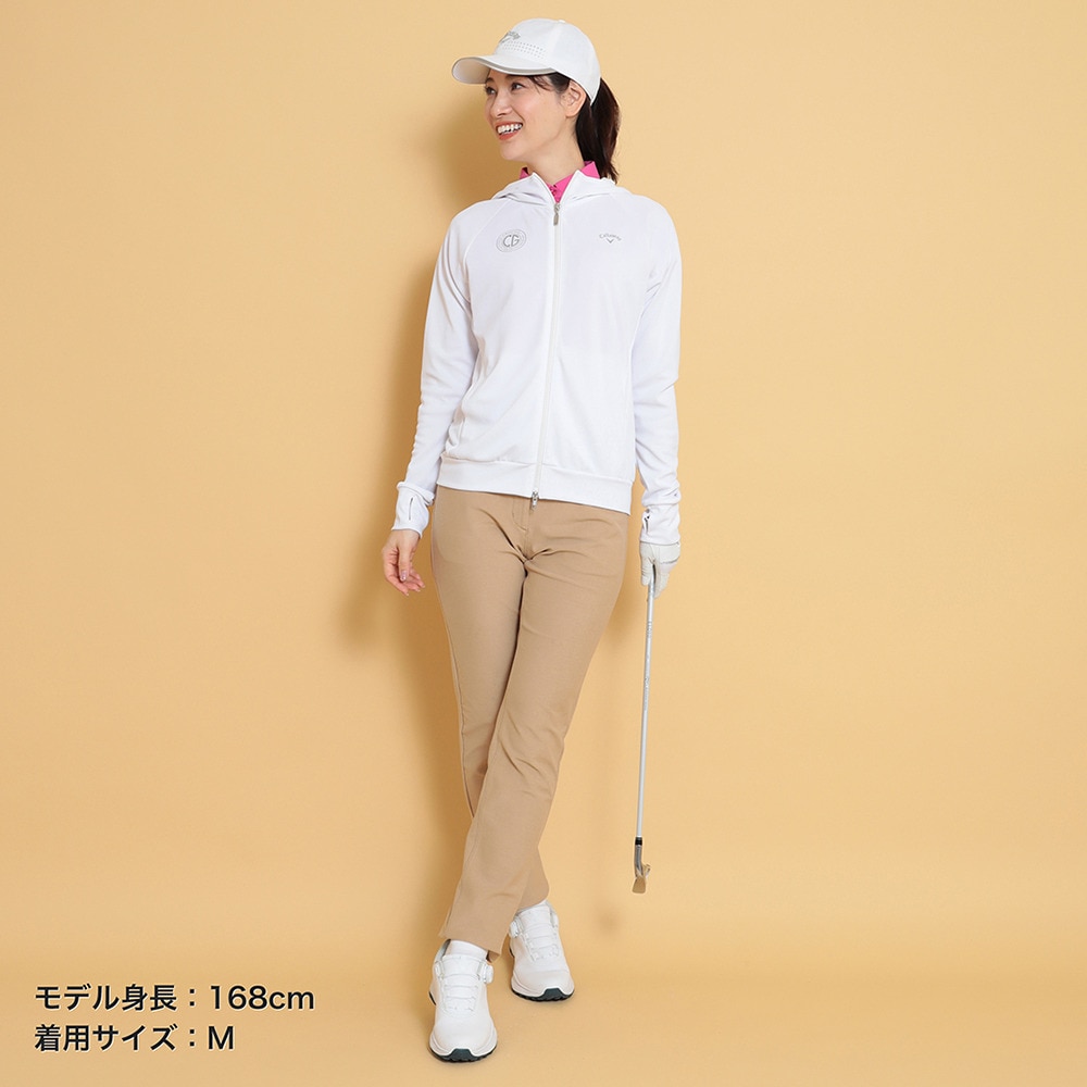 キャロウェイ（CALLAWAY）（レディース）ゴルフウェア 接触冷感 -3℃裏クール カノコ UVパーカー C25117203-1030