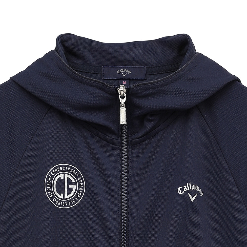 キャロウェイ（CALLAWAY）（レディース）ゴルフウェア 接触冷感 -3℃裏クール カノコ UVパーカー C25117203-1120