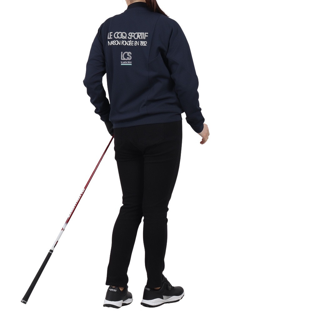 ルコックスポルティフ（lecoqsportif）（レディース）ゴルフウェア フルジップスウェットシャツ LG5SSW50L NV00