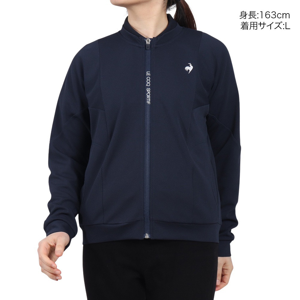 ルコックスポルティフ（lecoqsportif）（レディース）ゴルフウェア フルジップスウェットシャツ LG5SSW50L NV00