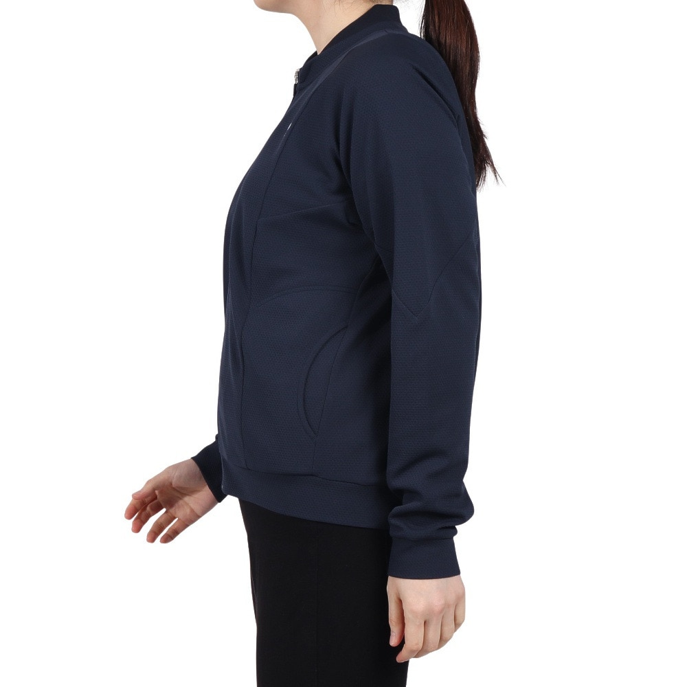 ルコックスポルティフ（lecoqsportif）（レディース）ゴルフウェア フルジップスウェットシャツ LG5SSW50L NV00