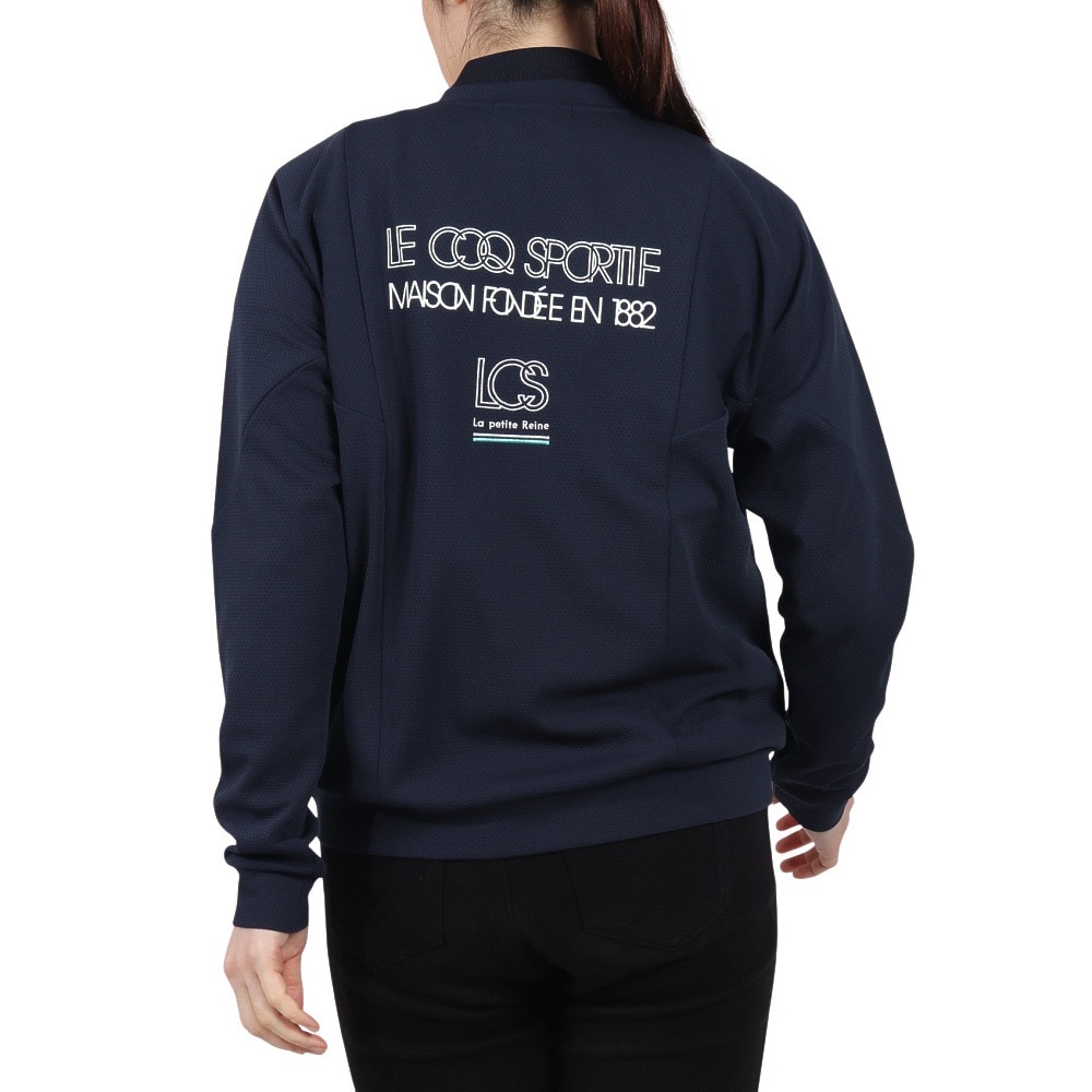 ルコックスポルティフ（lecoqsportif）（レディース）ゴルフウェア フルジップスウェットシャツ LG5SSW50L NV00