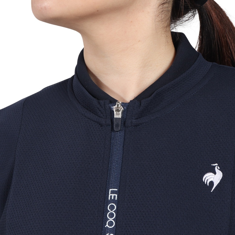 ルコックスポルティフ（lecoqsportif）（レディース）ゴルフウェア フルジップスウェットシャツ LG5SSW50L NV00