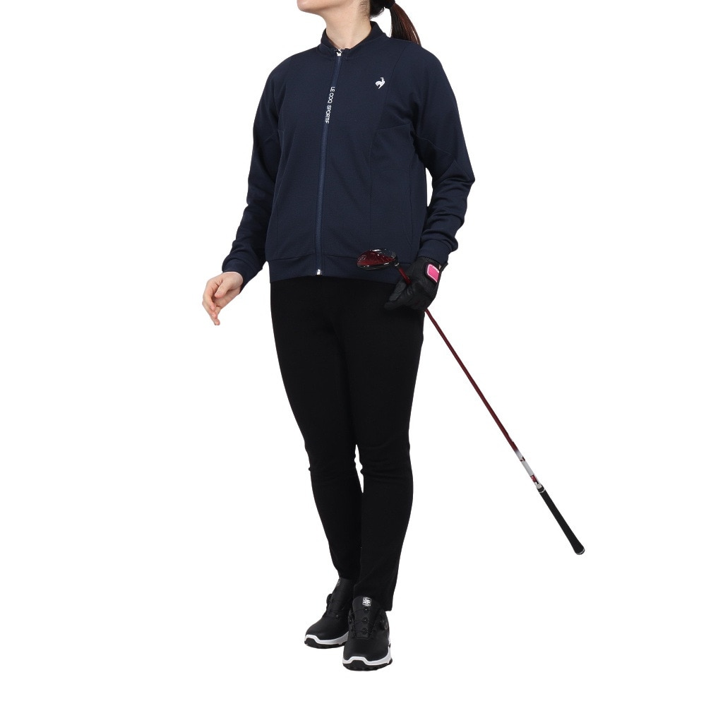 ルコックスポルティフ（lecoqsportif）（レディース）ゴルフウェア フルジップスウェットシャツ LG5SSW50L NV00