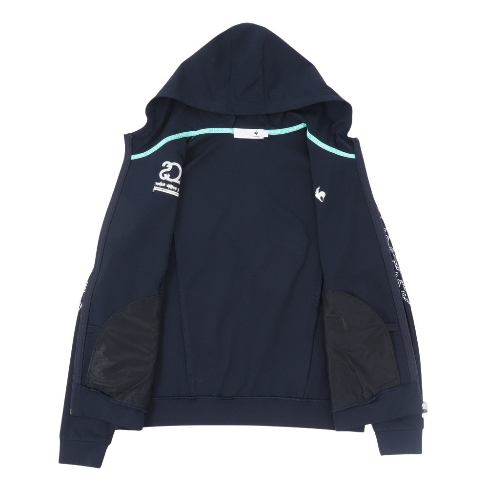 ルコックスポルティフ（lecoqsportif）（レディース）ゴルフウェア 長袖 フーディースウェット LG5SSW80L NV00